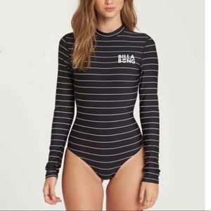Billabong core mock neck bodysuit rash guard